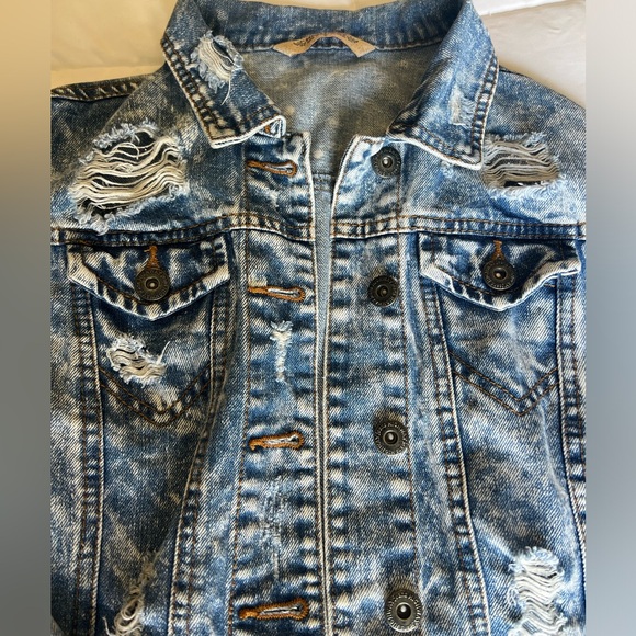 Highway Jeans Acid Wash Jacket S - Picture 4 of 9